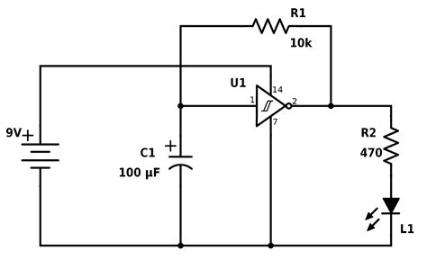Blinking Light Circuit Diagram
