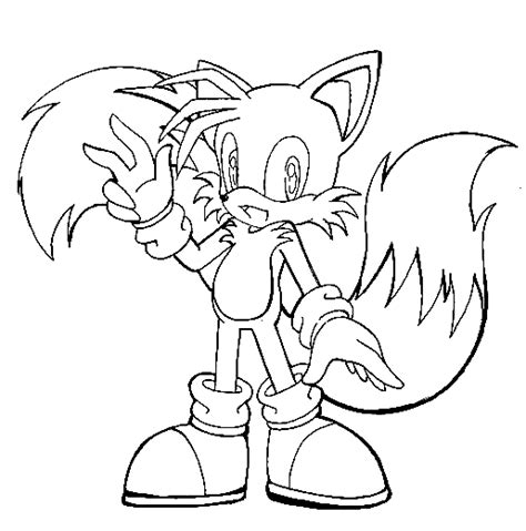 Miles Tails Coloring Pages Tails Coloring Pages Coloring Pages For