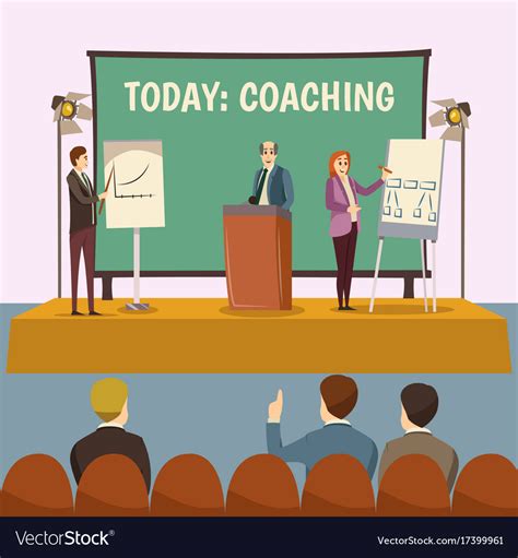 Coaching Lecture Royalty Free Vector Image Vectorstock