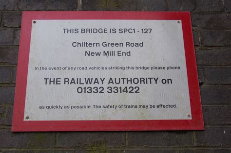 Chiltern Green Road Railway Bridge Sign © Geographer Cc By Sa20