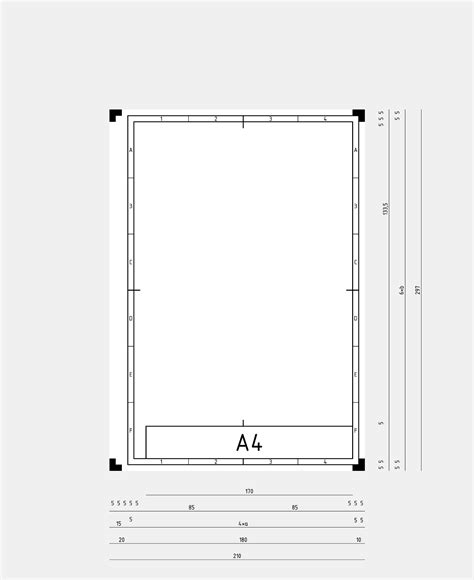 Din A4 Technical Drawing Format Permaclipart