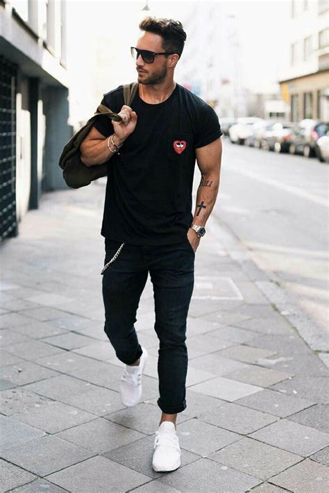 14 Coolest All Black Casual Outfit Ideas For Men Komplett Schwarzes Outfit Herren Stil