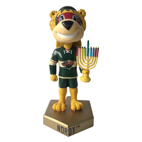 Goldy gopher is the mascot for the university of minnesota. Minnesota Wild Nordy Mascot Bobblehead - Collectible ...