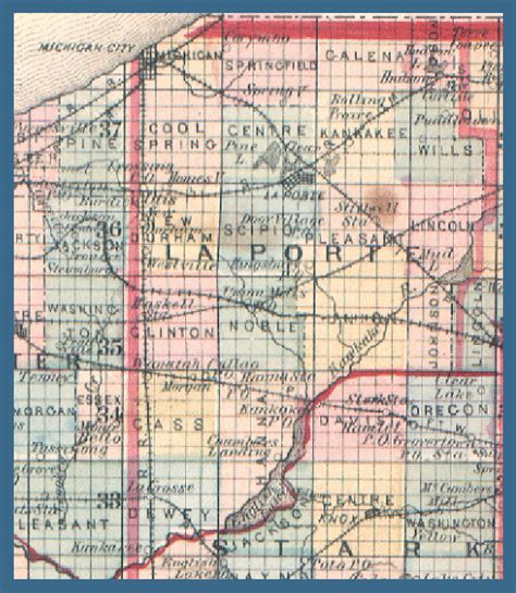 La Porte County Indiana Map Oconto County Plat Map