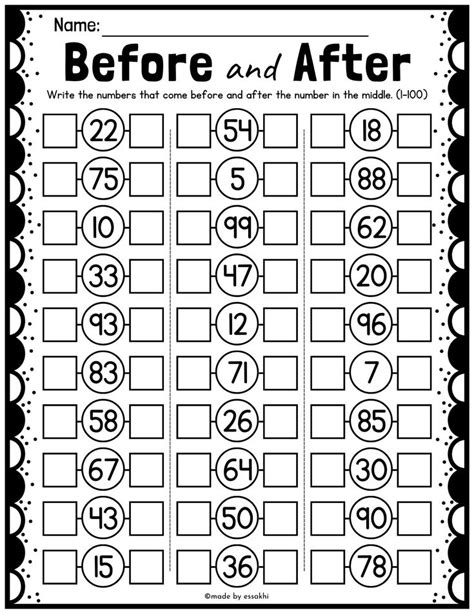 A Printable Worksheet For Numbers To Be Done