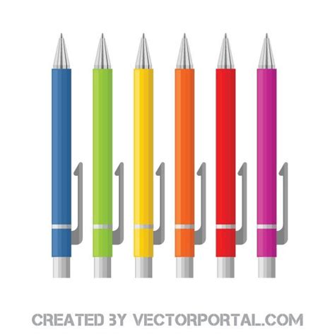 Ballpoint Pens Royalty Free Stock Svg Vector And Clip Art