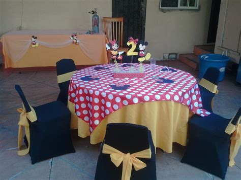 See more ideas about chair decorations, wedding chairs, wedding decorations. minnie mouse theme birthday party table set up decoration ...