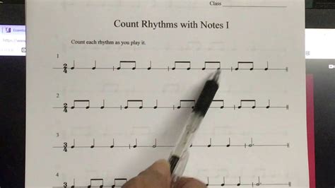Count Rhythms With Notes I—1and2 2 Youtube