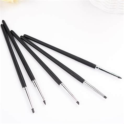 5pcs Dental Resin Brush Pens Dental Shaping Silicone Tooth Tool For