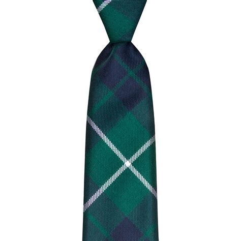 Hamilton Green Modern Tartan Tie Lochcarron Of Scotland