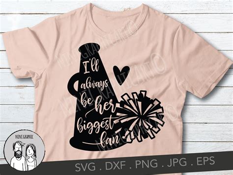 Cheer Cheer Mom Svg I Ll Always Be Her Biggest Fan Etsy