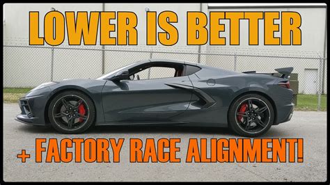 Lower Your C8 Corvette And Set Race Alignment On Factory Suspension