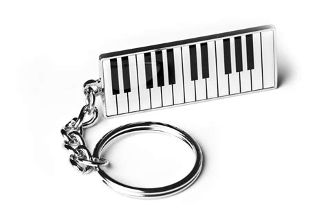 Piano Keyboard Keyringkeychain Great Music Teacher T Or