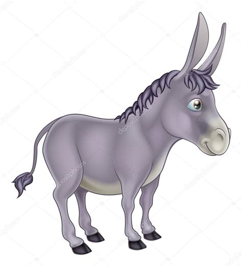 Donkey Cartoon — Stock Vector © Krisdog 29107185