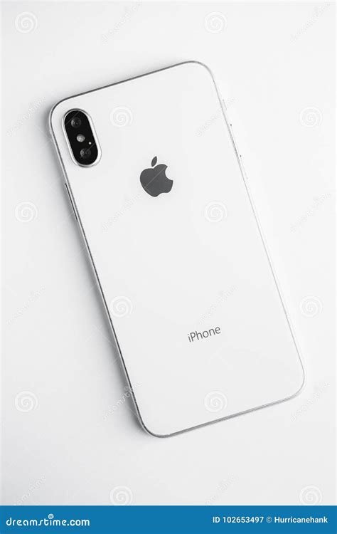 New White Iphone Xlatest Model Of Apple Iphone 10 Editorial