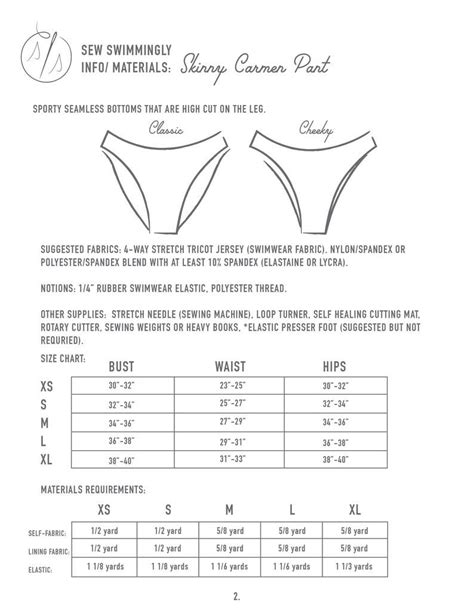 Reversible Bikini Bottoms Sewing Pattern PDF Women S Etsy Bikini Sewing Sewing Patterns