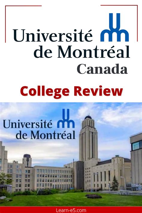 University of Montreal, Canada  College rankings, College reviews