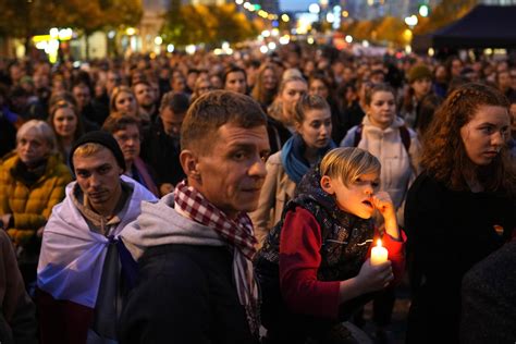 Thousands Rally In Prague To Honor 2 Slain Slovak Gay Men Ap News
