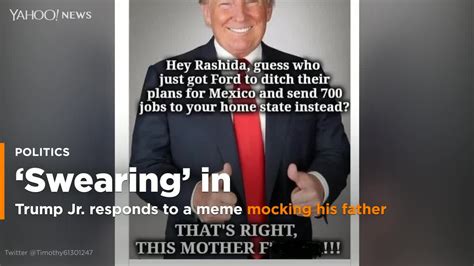 trump jr shares meme that calls his dead a motherf