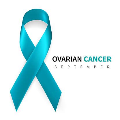 We've got an explanation of all the colors here teal colored ribbons are used for the support of ovarian cancer. Ovarian Cancer Awareness Month Realistic Teal Ribbon ...