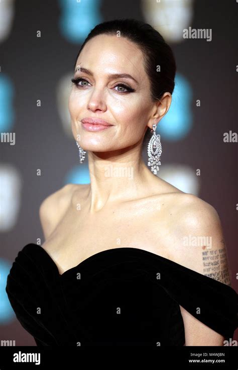 Angelina Jolie Attending The Ee British Academy Film Awards Held At The