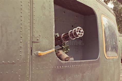 Military Chopper Gun Stock Image Image Of Heli Ammo 37526129