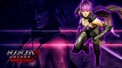 Ayane Dead Or Alive Purple Hair Video Game Characters Cleavage