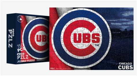 Chicago Cubs 150 Piece Big Logo Jigsaw Puzzle Clark Street Sports
