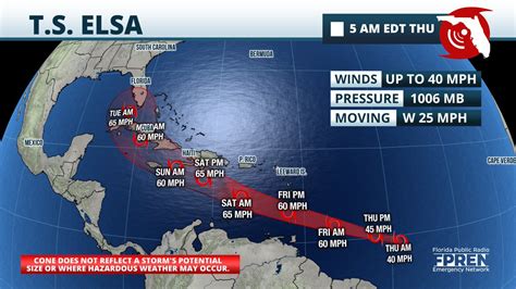 Tropical Storm Elsa Forms And Its A Potential Threat To Florida