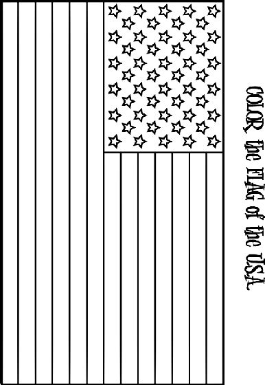 United States Flag Coloring Page For Kids