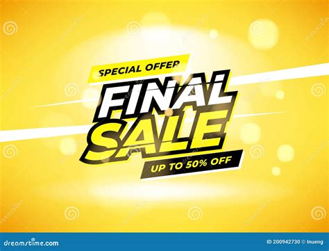 final sale special offer up to 50 off banner stock vector illustration of modern percent