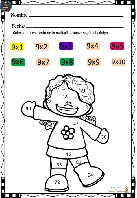 Actividades Para Trabajar Las Tablas Del Multiplicar Del 6 Al 10 Parte