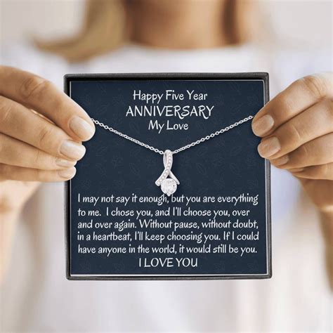 Fifth Wedding Anniversary Beautiful Wife T Five Year Etsy