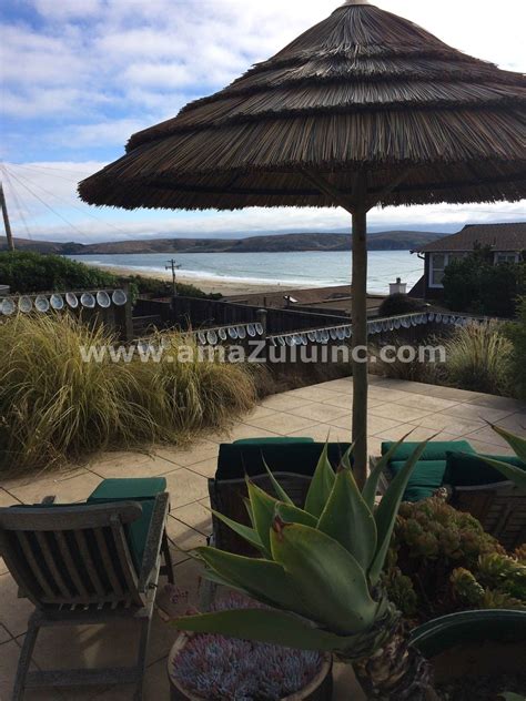 Made of polyolefin, our synthetic thatch panels are low maintenance and have a lifespan of 10+ years depending on climate. Thatch Umbrella - Synthetic from amaZulu, Inc.