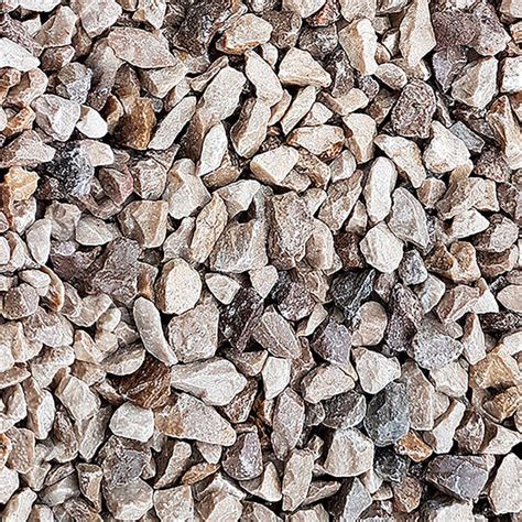 Crushed Limestone Chippings 10mm 25kg Poly Bag