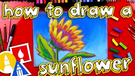 How To Draw A Sunflower With Soft Pastels Youtube