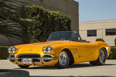 Pro Street 1962 Chevy Corvette C1 Cars Classic Yellow