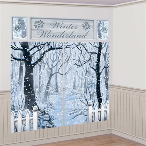 Christmas Winter Wonderland Large Scene Setter Room Decoration Frozen