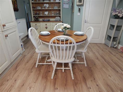 It all happens in our studio which once was a factory in the late 1800's. Shabby Chic Country Farmhouse dining table & 4 chairs | Farmhouse dining table, Farmhouse dining ...