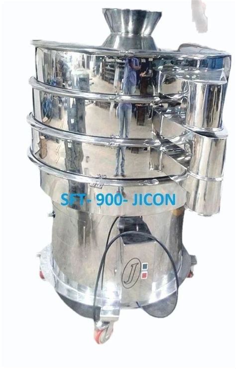 Stainless Steel Semi Automatic Vibro Sifter Sieves Single Phase