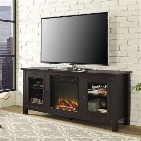 Shop for electric fireplace tv stands online at target. Media Center With Fireplace Portable TV Stand Electric Fake Faux Flat Screen… | Fireplace tv ...