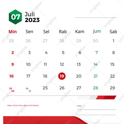 Kalender Juli 2023 Lengkap Dengan Tanggal Merah 日曆 2023 2023年七月日曆 模板