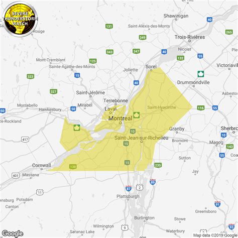 A severe thunderstorm watch was in effect for philadelphia and its surrounding pennsylvania counties as well as mercer county in new jersey until 9 p.m. Severe Thunderstorm Watch Issued