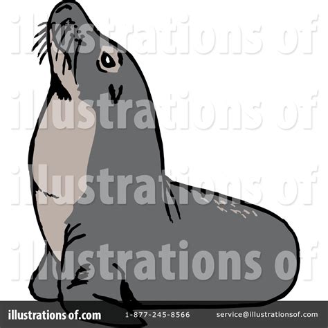 Sea Lion Clipart 65162 Illustration By Dennis Holmes Designs