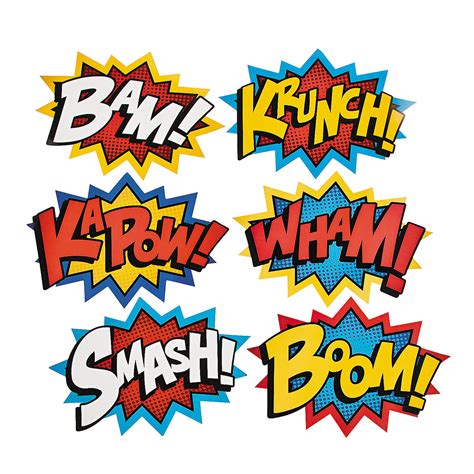 Printable Superhero Words I Used Them For The Centerpiece Of Our
