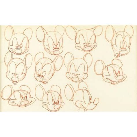 Walt Disney Studios Mickey Mouse Model Sheet Art