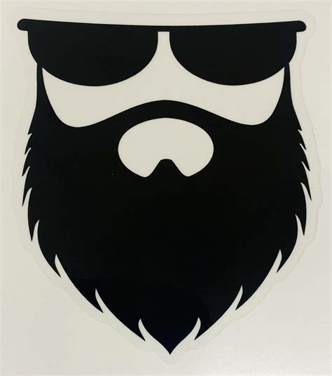 no shave life beard decal