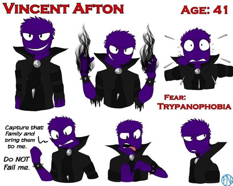 Vincent Afton Reference Elemental By Fnafnations Anime Fnaf Fnaf