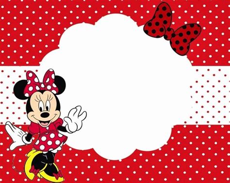 Minnie Mouse Birthday Invitation Template Unique Minnie Mouse Free