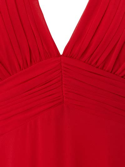 Jake S Cocktail Abendkleid Mit Gelegten Falten Rot Online Kaufen